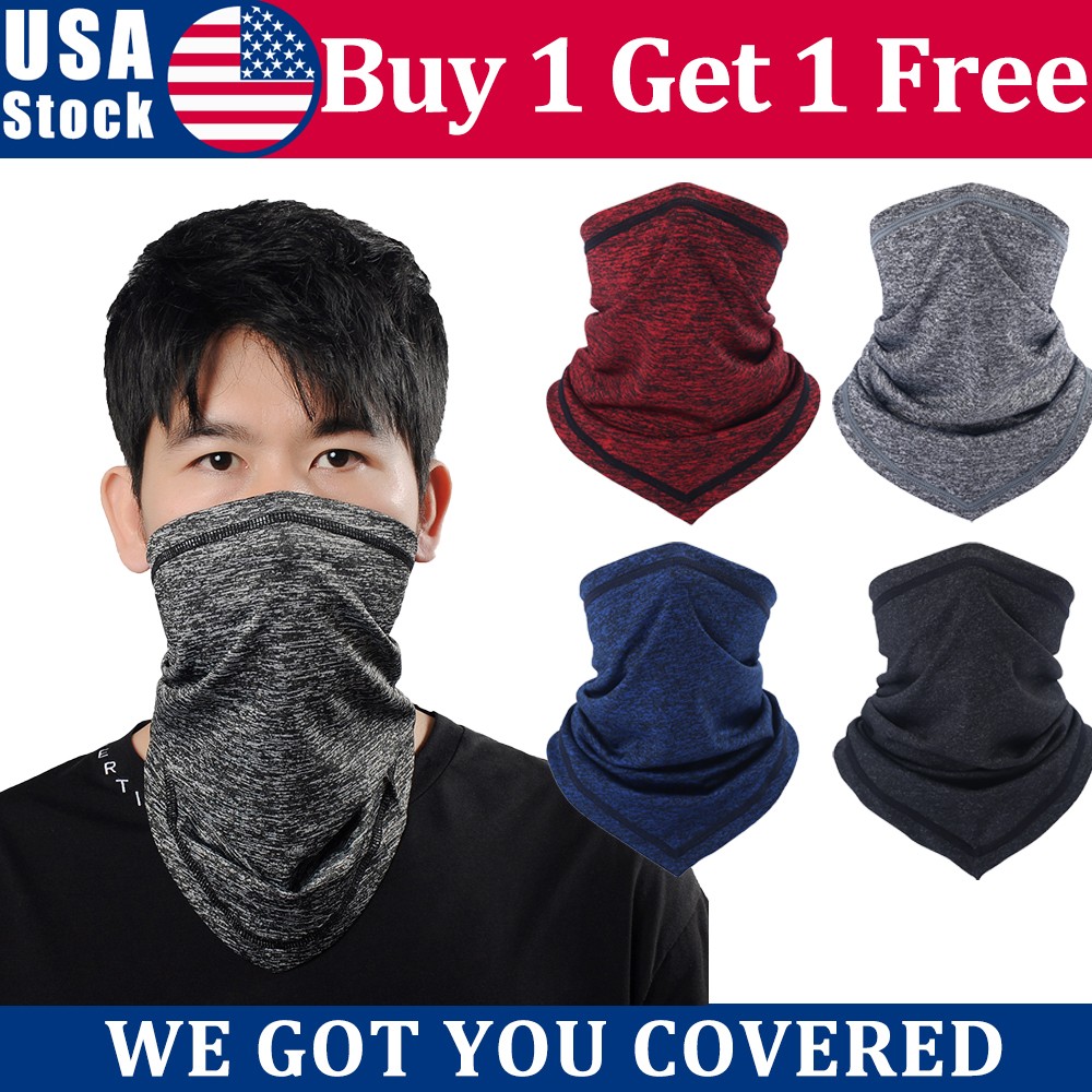 Neck Gaiter Bandana UV Protection Windproof Scarf Cover for Fishing Ski Cycling