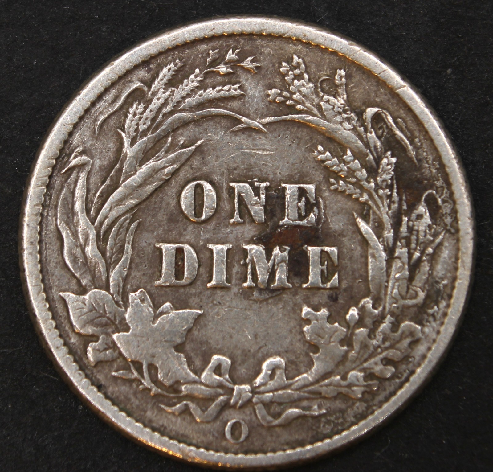 1898 o barber dime- Choice EF OBV SCRATCH- SMH660