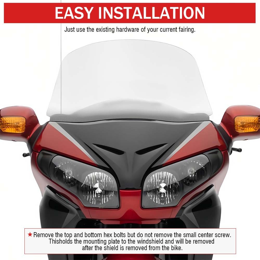 Clear Windscreen Windshield Protector Fits for Honda Gold Wing GL1800 2001-2005