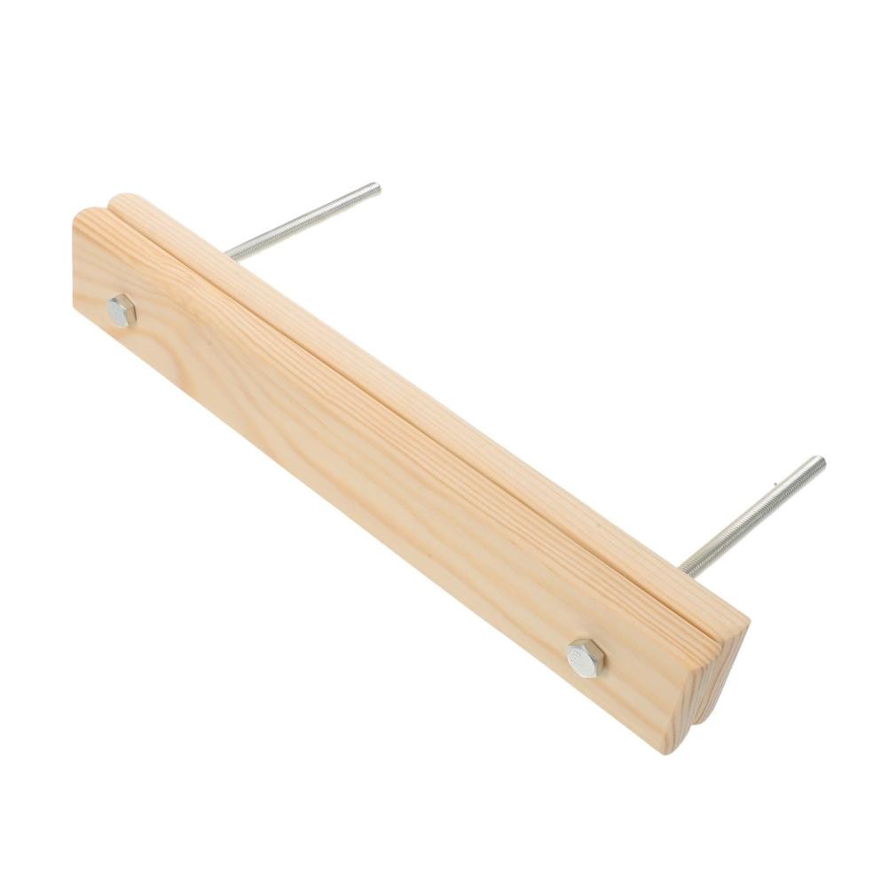 1 Set Wooden Bookbinding Press - Press Bookbinder Flat Paper Tool - Wood Book