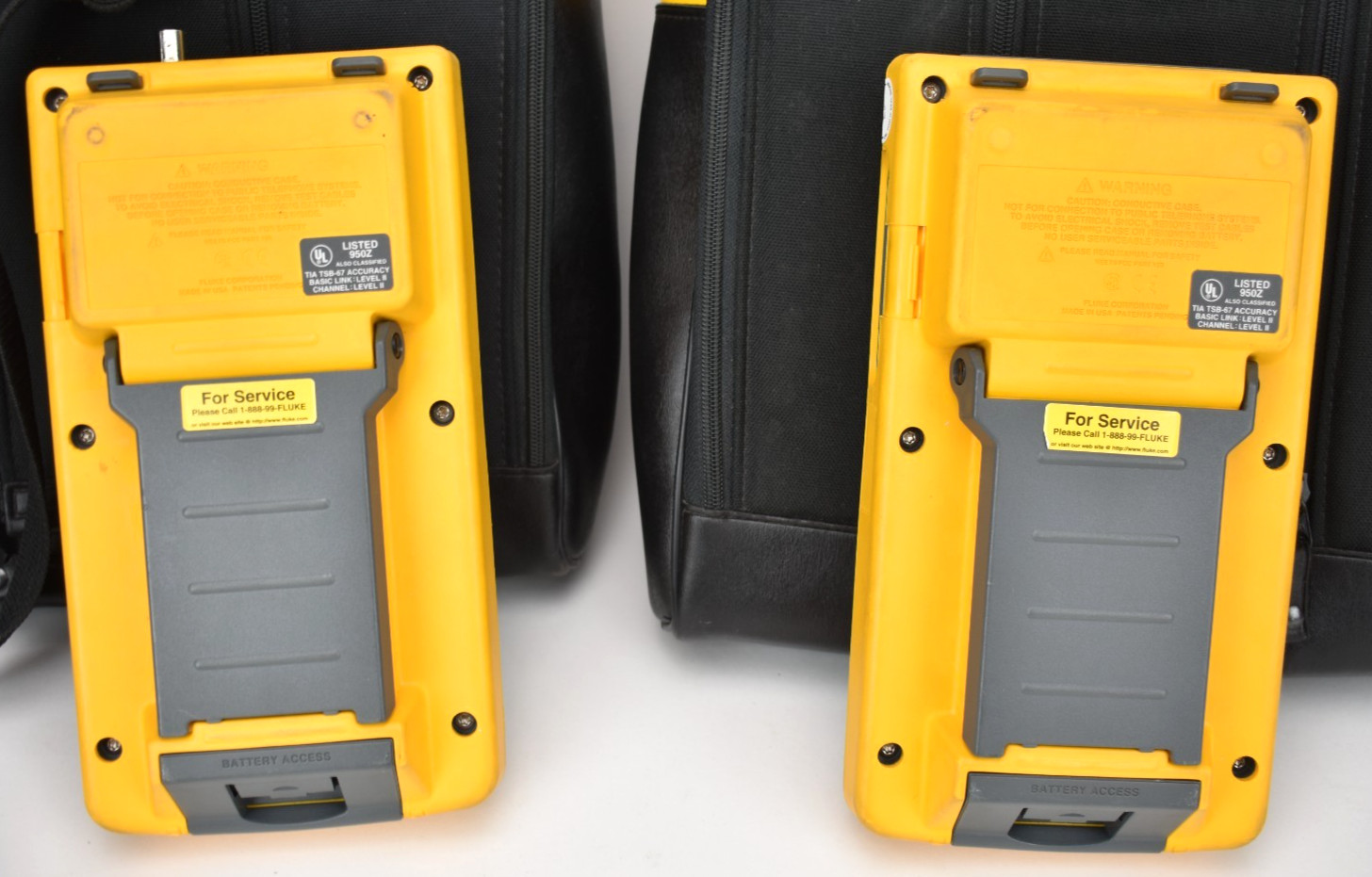 Fluke DSP-100 LAN CableMeter Kit w/ DSP-SR Smart Remote Cases Battery Cables
