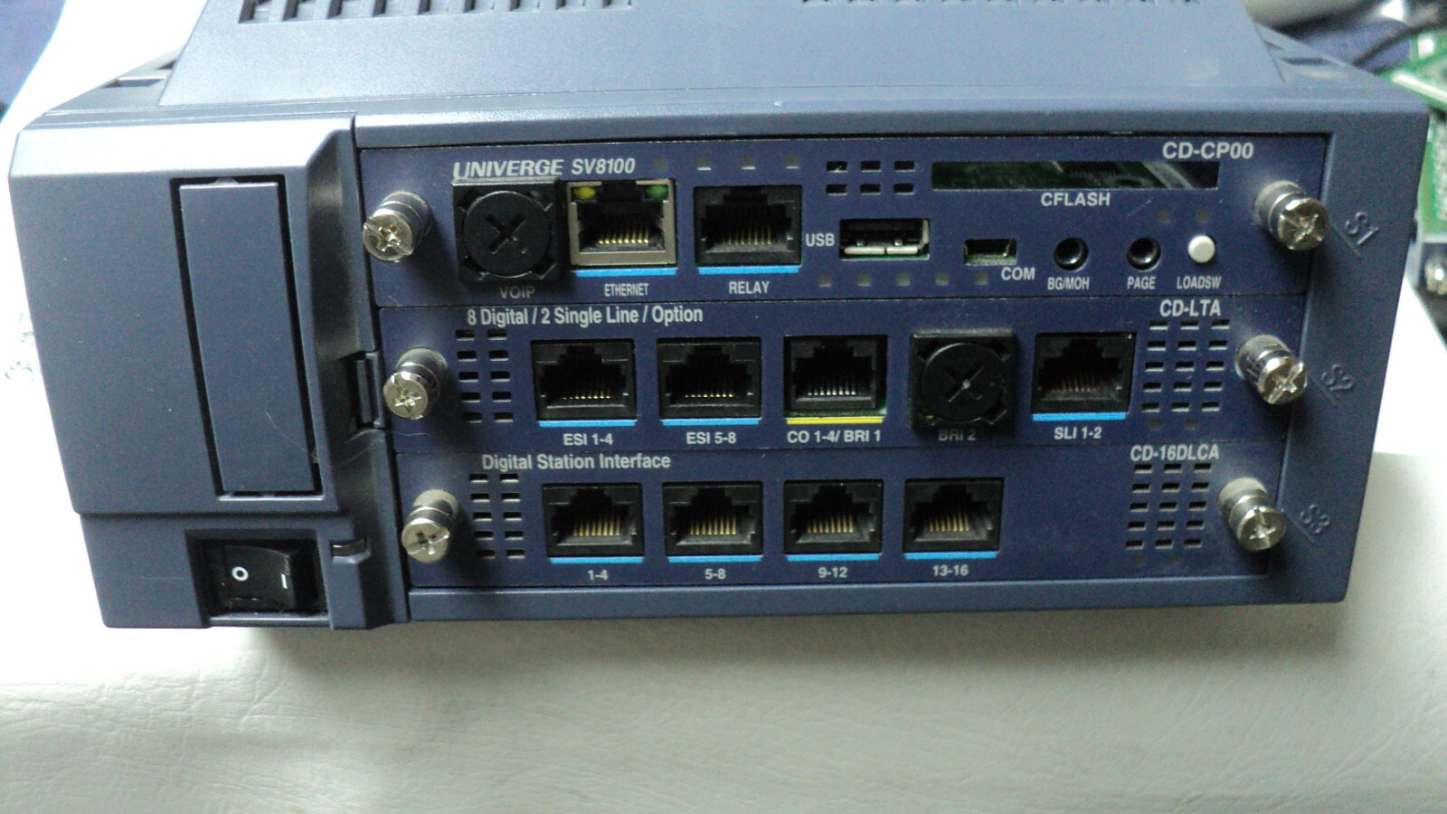 NEC SV8100 Phone System V9.5 CPU 4 CO Trunk 24 Digital 2 Analog Warranty Tested