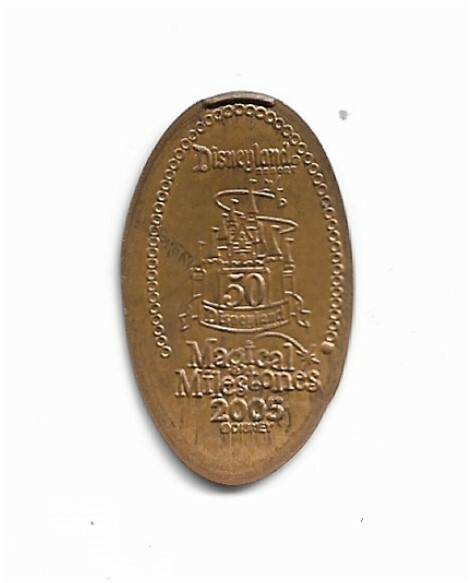 Disneyland-Castle-Magical Milestones - Pressed Penny - 2005 - Retired