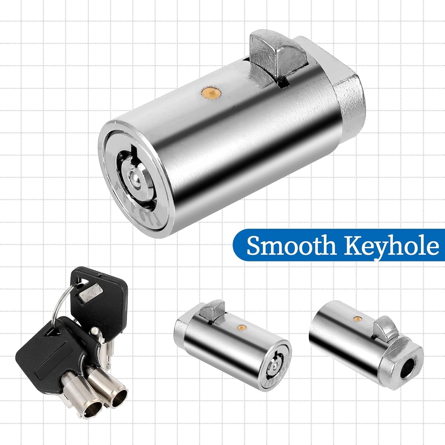 200 KEYED DIFFERENT Vending machine T Handle locks Cylinder Plug Lock Universal