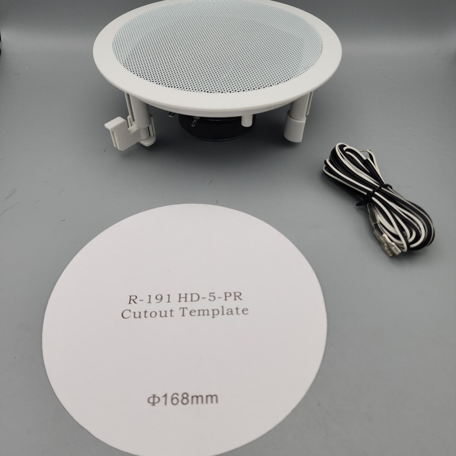 ONE Acoustic Audio R191 5.25-Inch Round 2 Way Speaker White new open box ceiling