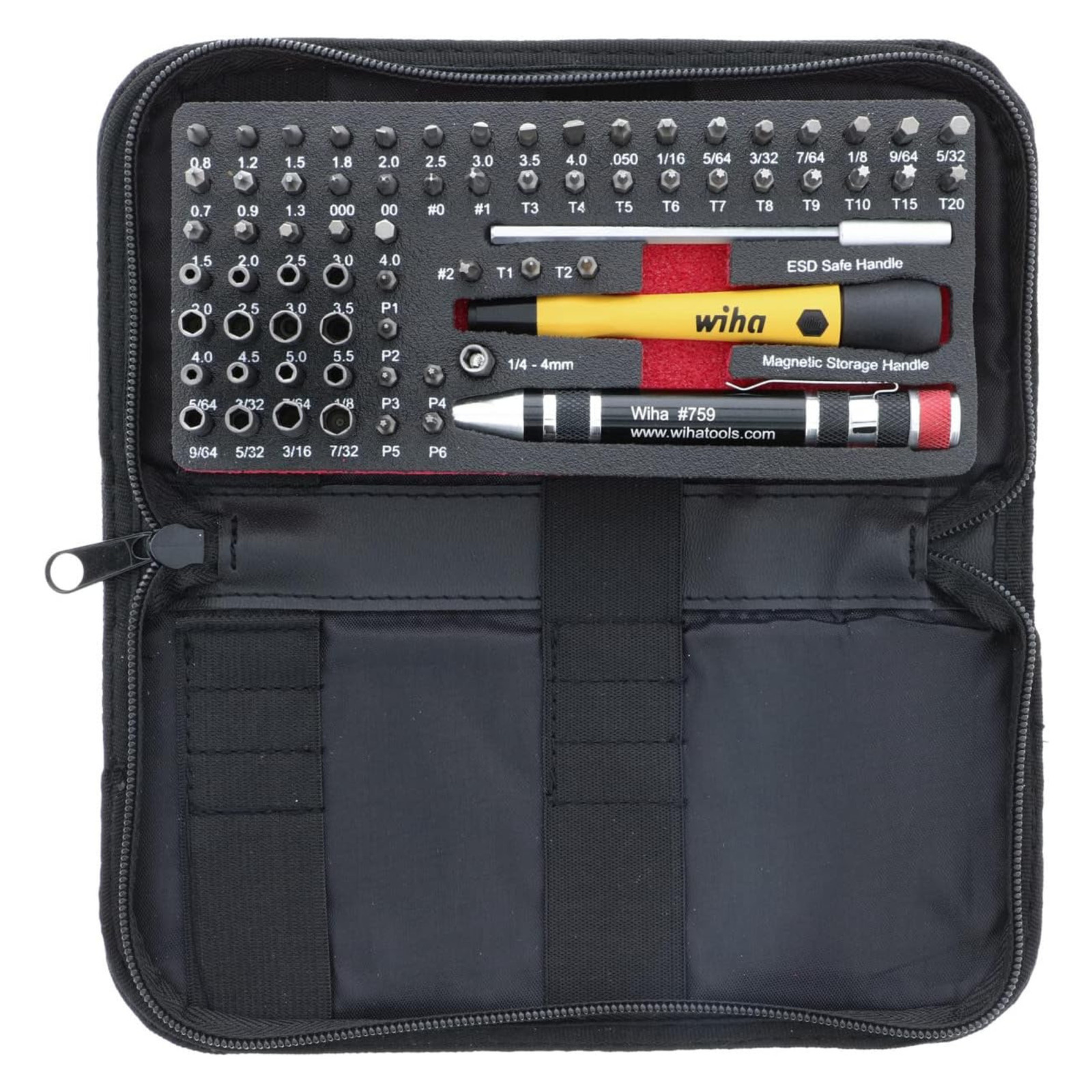 Wiha 75971, 68 Pcs System 4 ESD Safe Master Technician Ratchet and MicroBits Set