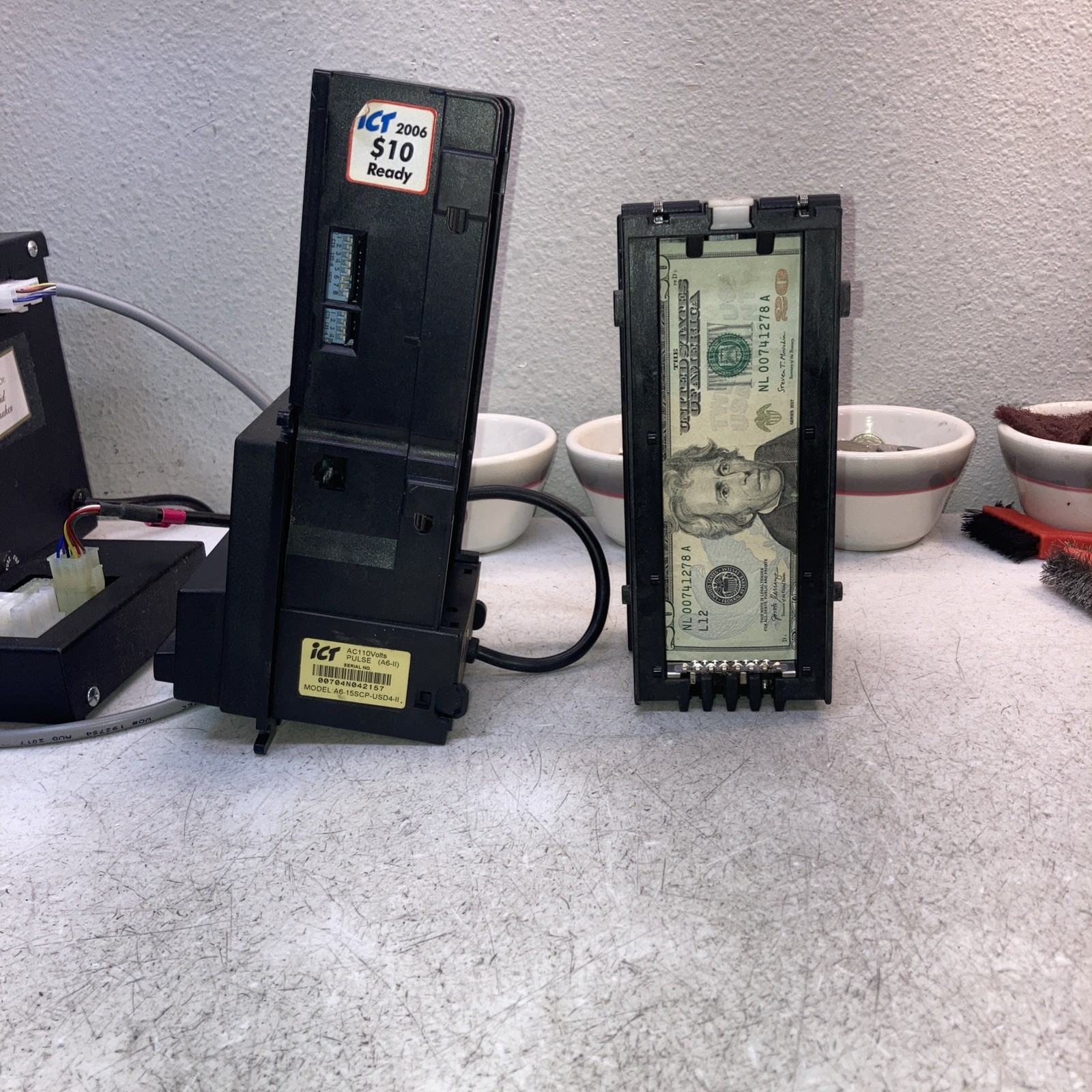 ICT A6-15SCP-USD4 110 Volt Pulse Validator.$1-$20.00 . Rebuilt Professionally.