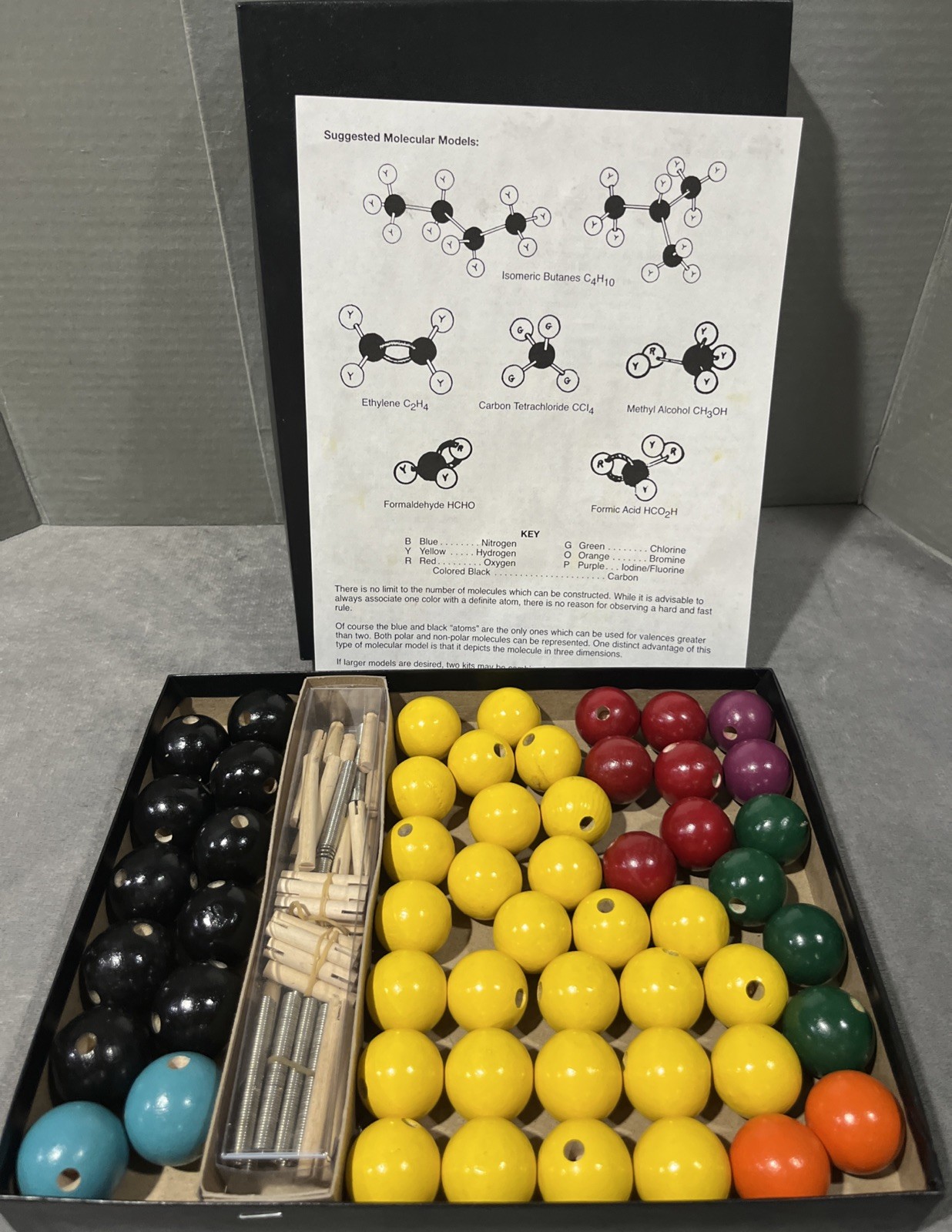 Hamilton Bell Organic Structure Chemistry Molecule Building Molecular Models Set