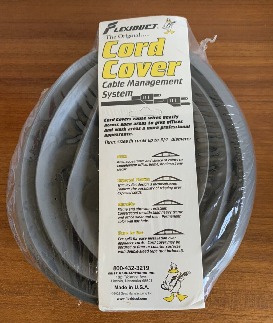 Flexiduct Gray Cord Cover CC-34 - NEW