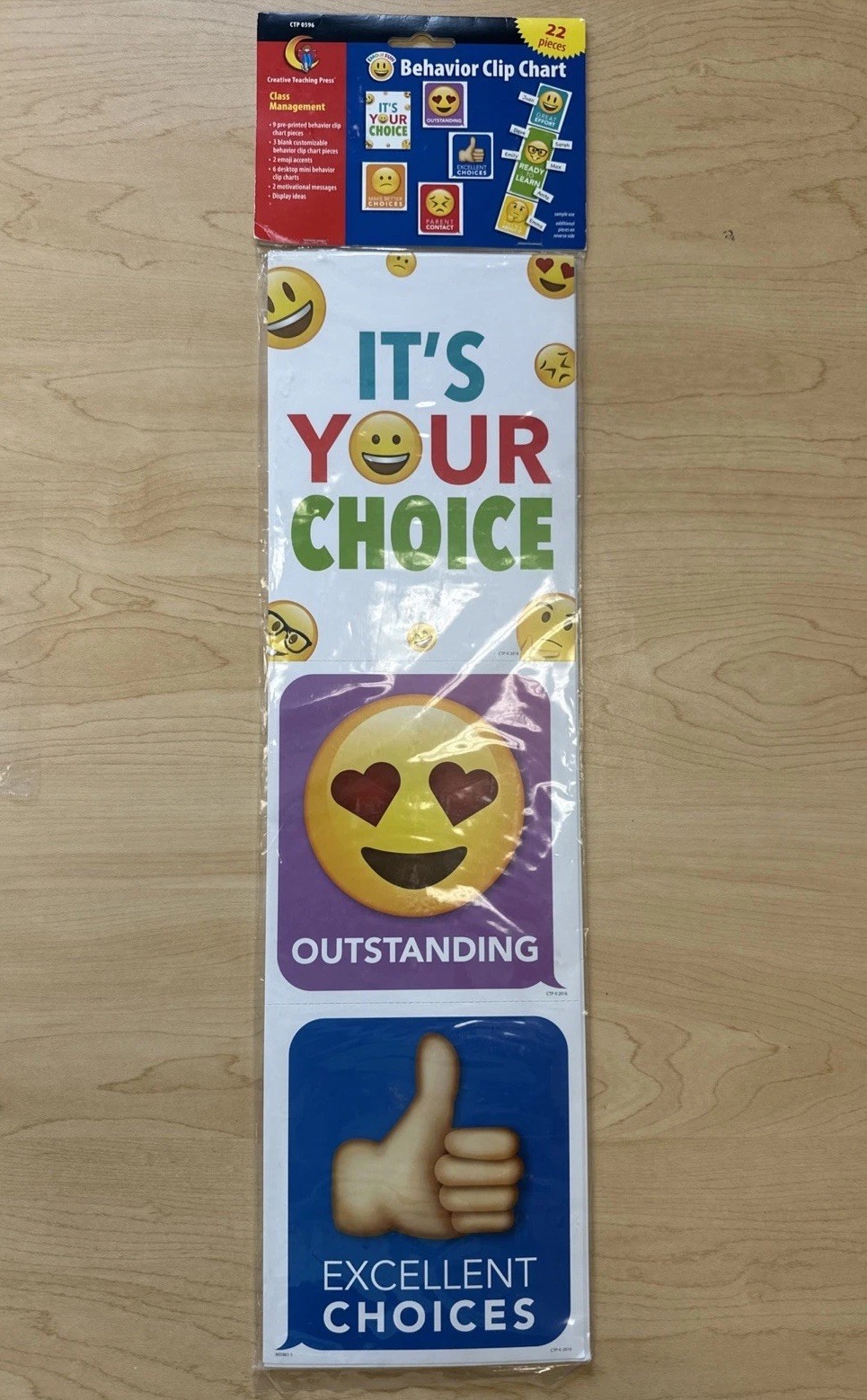 Behavior Clip Chart Classroom Management 22 Piece Emoji School Decor Set