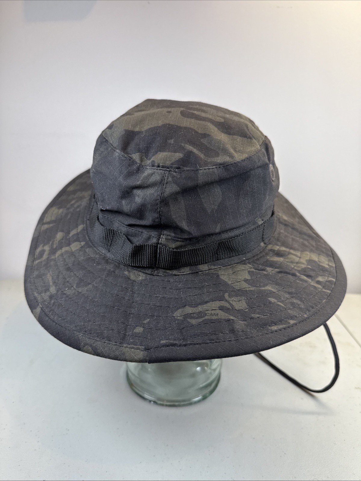 US Military Black Boonie Navy Army Hat Sun Hot Weather Mil-Spec Type II Sz 7 1/2