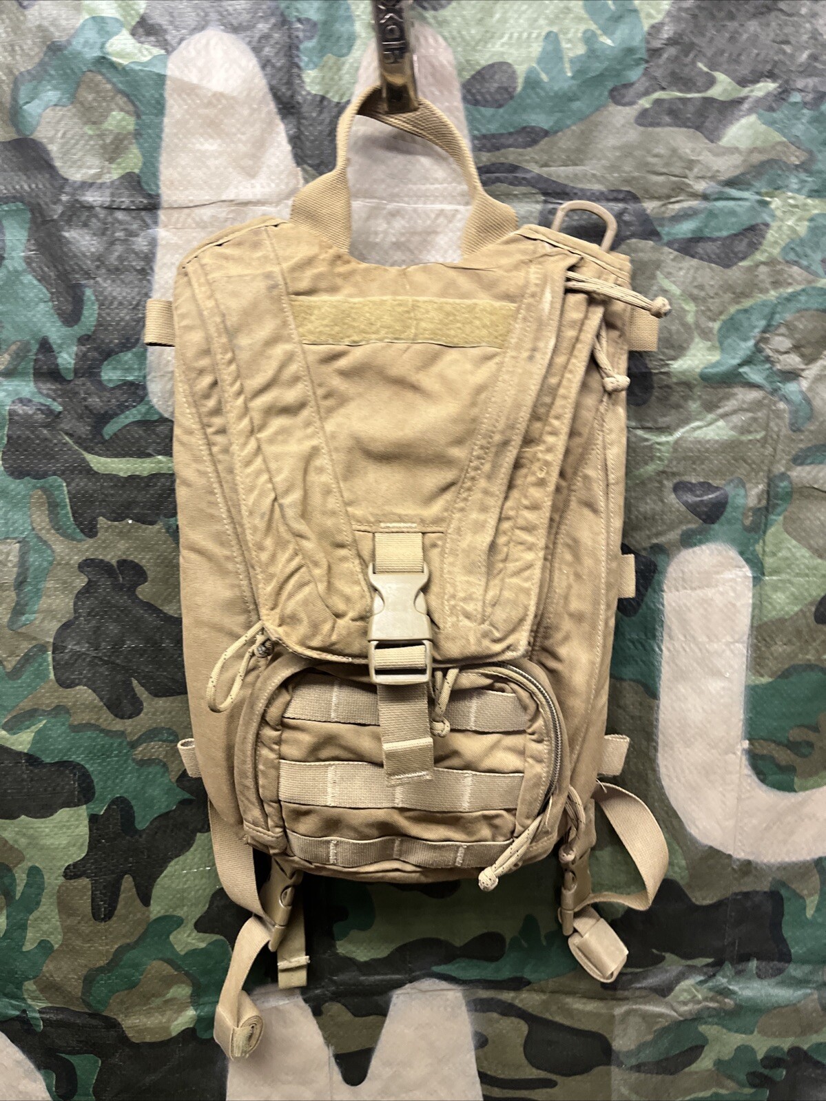 USMC Issue Coyote FILBE HYDRATION PACK Carrier Backpack (No Bladder) VGC