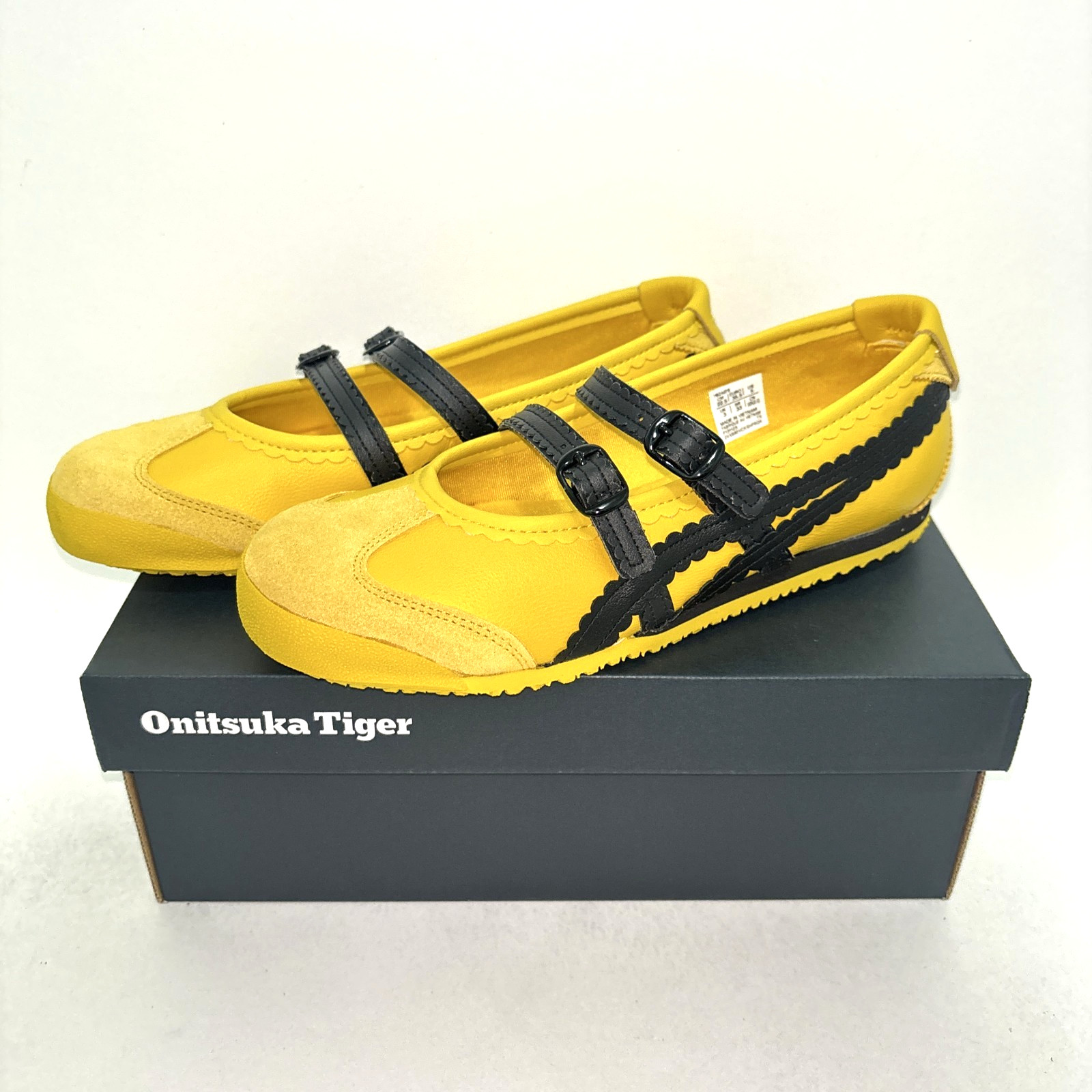 Onitsuka Tiger MEXICO 66 TGRS 1182A678 750 YELLOW/BLACK Women's Size