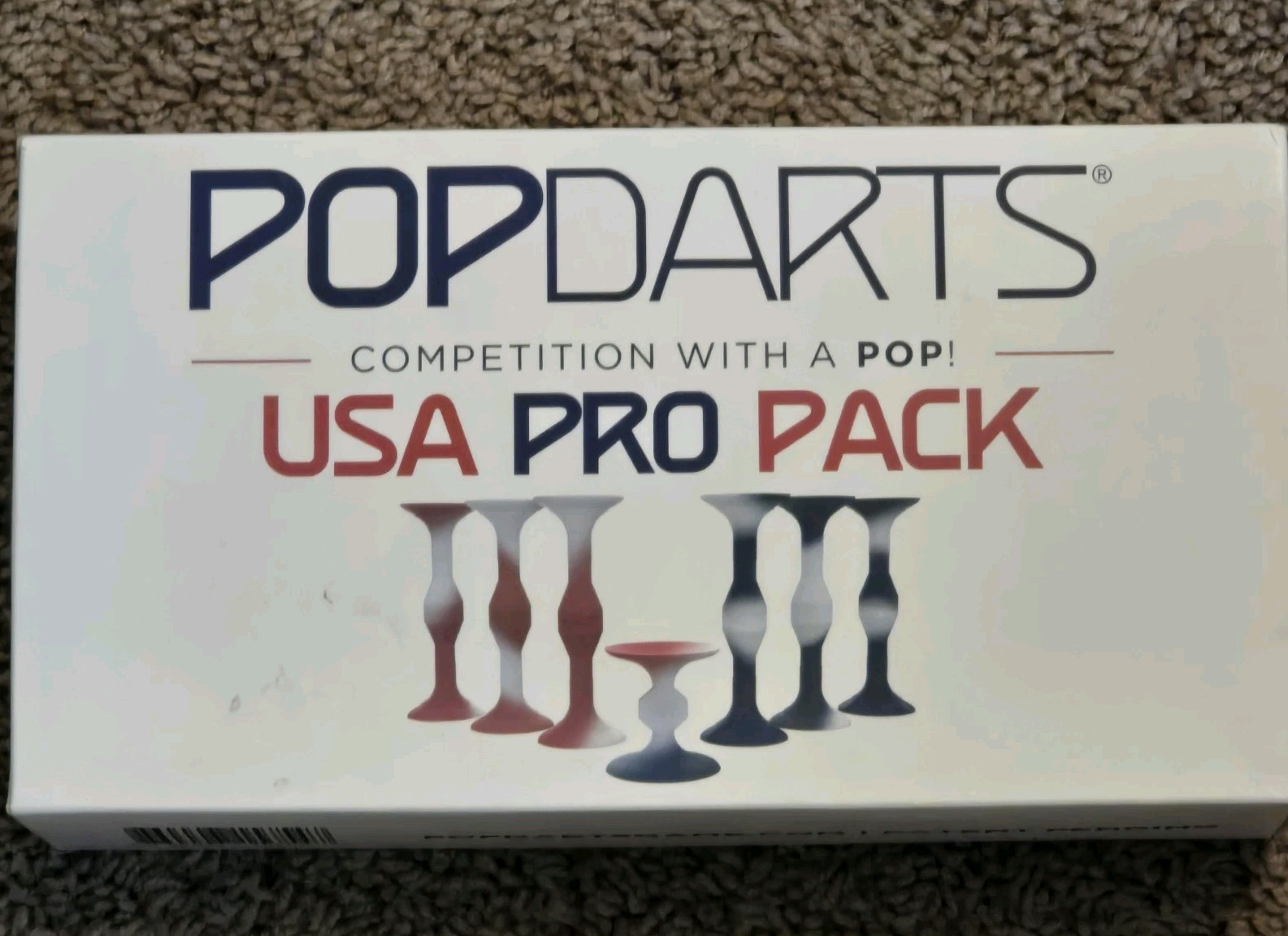 POPDARTS USA Pro Pack - Suction Dart Game Red, White and Blue -NIB