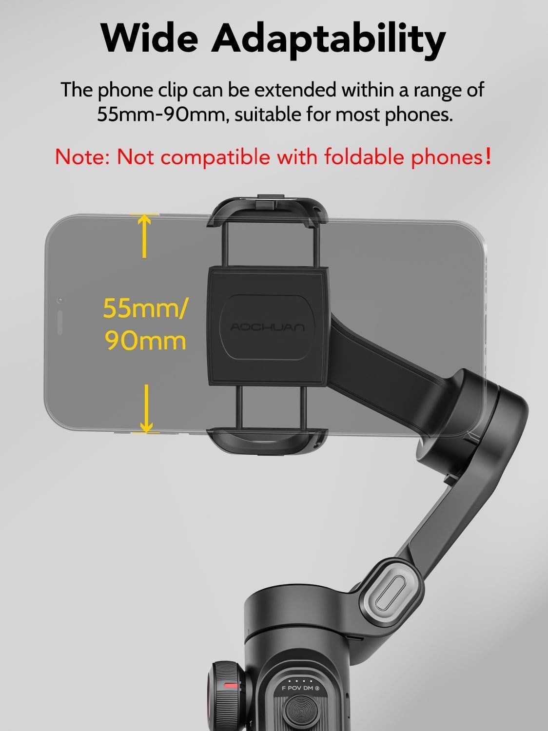 AOCHUAN Smart XE 3-Axis Foldable Gimbal Stabilizer for Smartphone