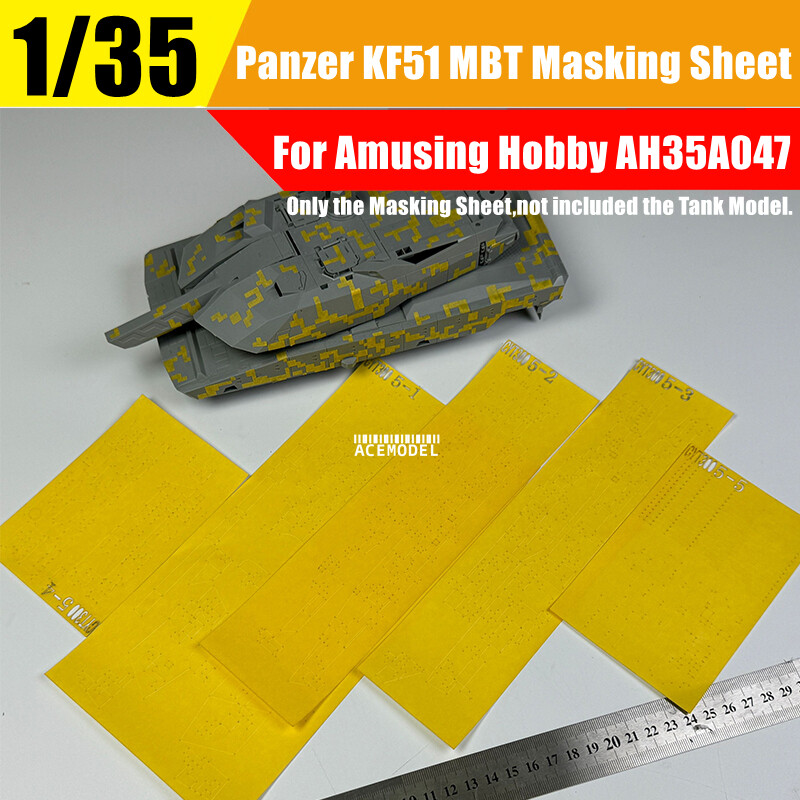 1/35 KF-51 Panther Main Battle Tank Masking Sheet for Amusing Hobby 35A047