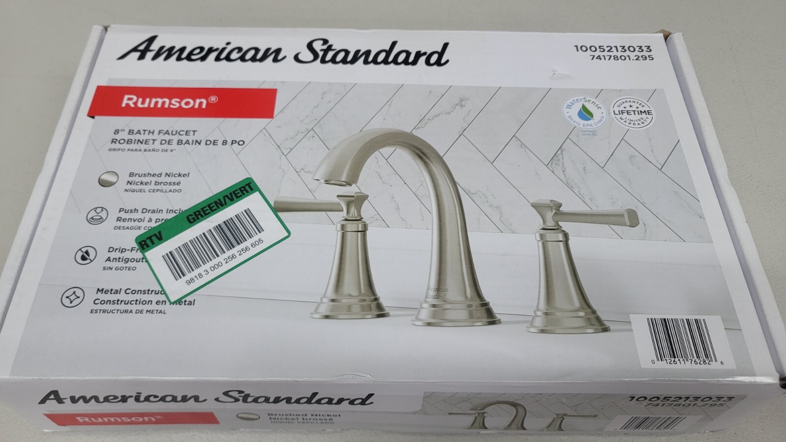 American Standard Rumson 8" 2-Handle Widespread Bathroom Faucet - Brushed Nickel