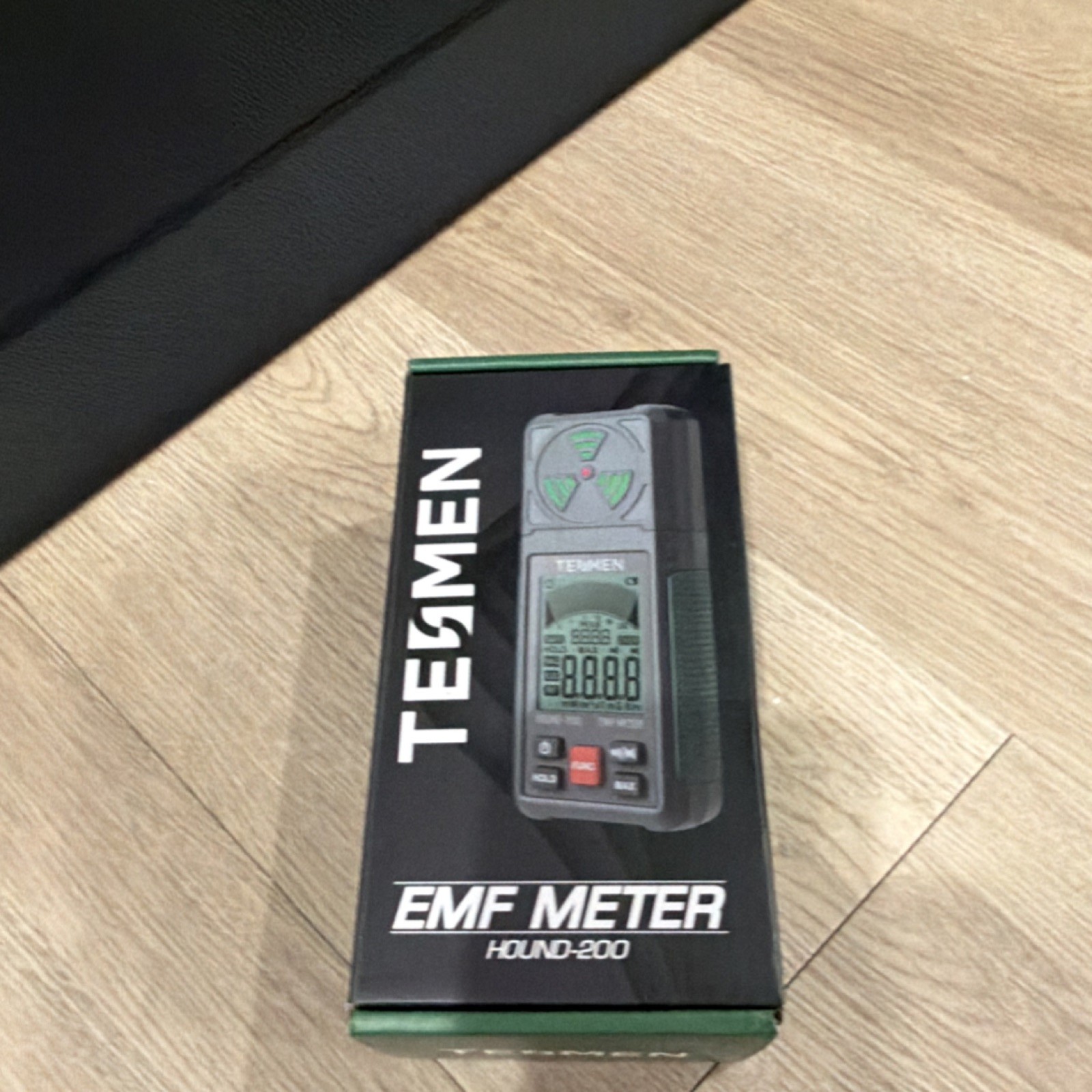 TESMEN HOUND-200 EMF Meter Single Axis Sensor w/ Zip Case & Box