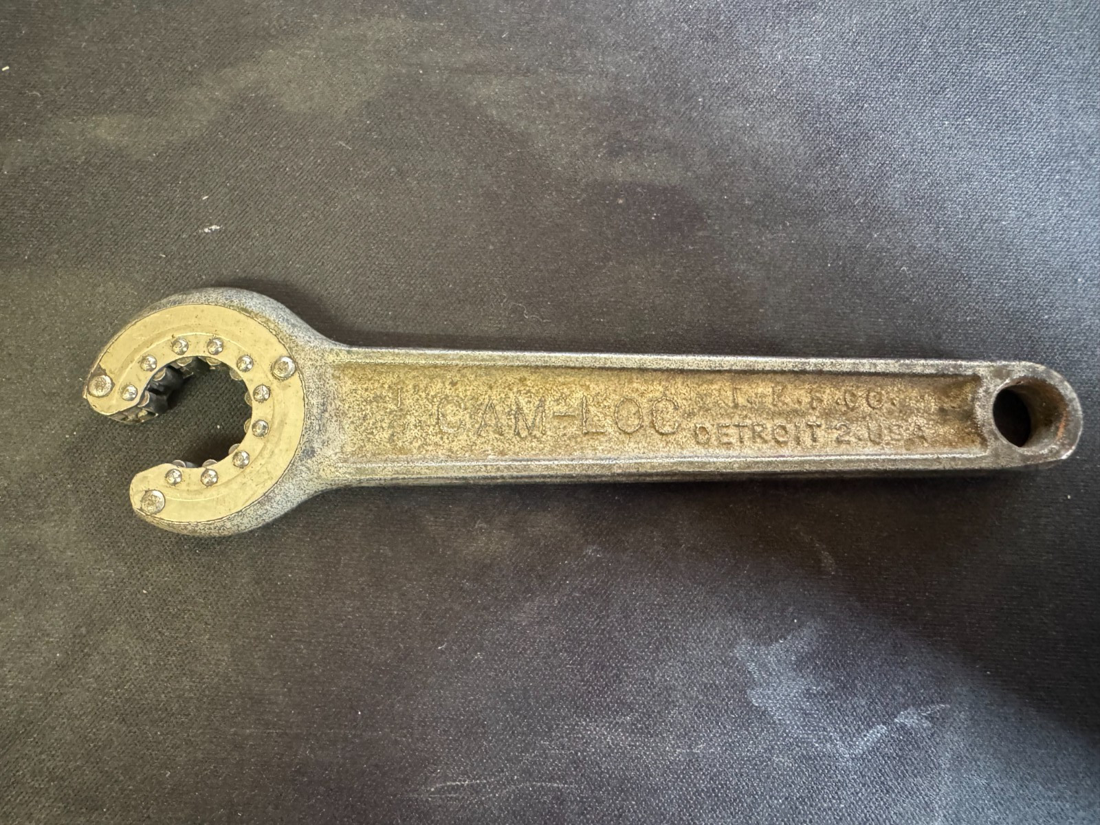 Vintage CAM-LOC Wrench 1/2" T.K.F. CO. DETROIT 2- USA