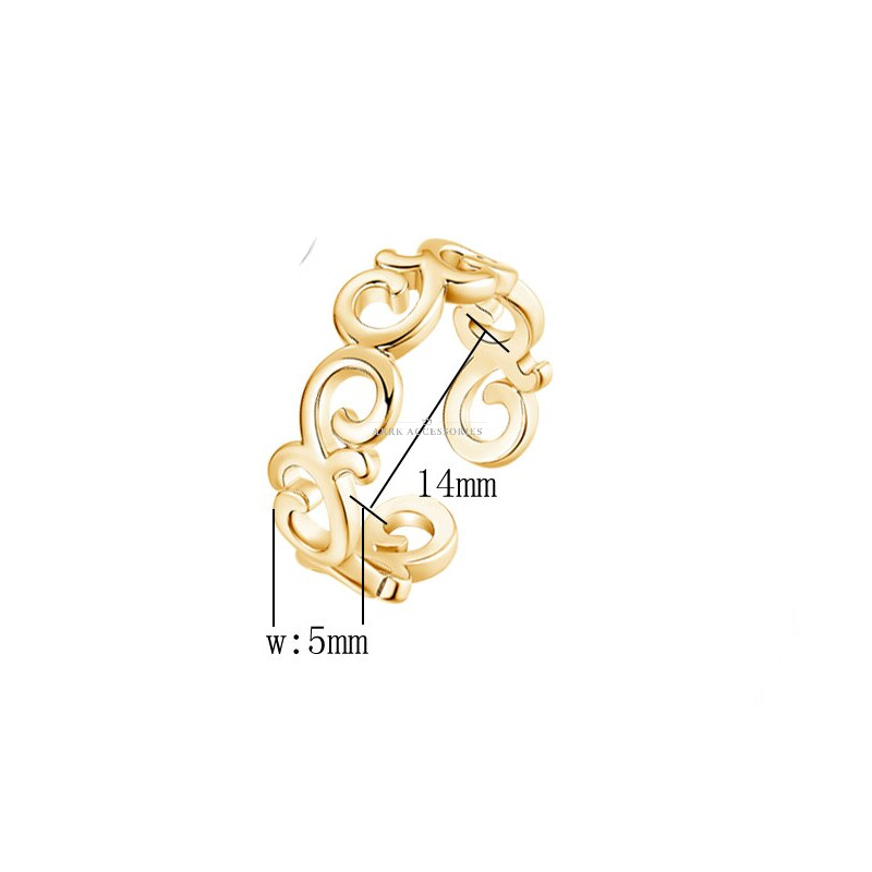 Toe Ring Love Knot Adjustable Midi Finger Knuckle Thumb Stacking Ring Band