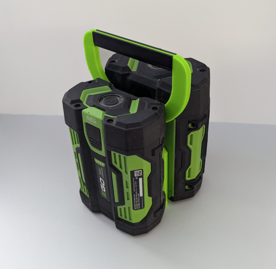 EGO Portable Battery Carrier | Wide Grip Handle | Battery Holder | Batteries NOT