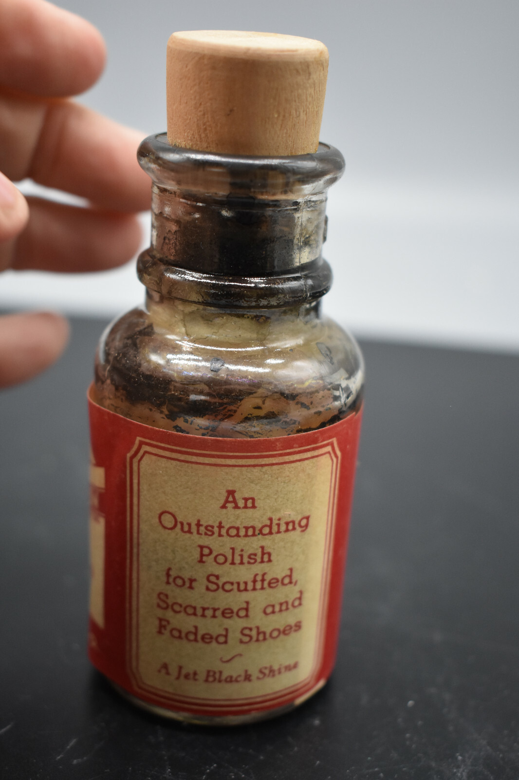 Vintage Black Oil Self Shine Oil Glow for Shoes, Barton Mngft Co. St. Louis, MO