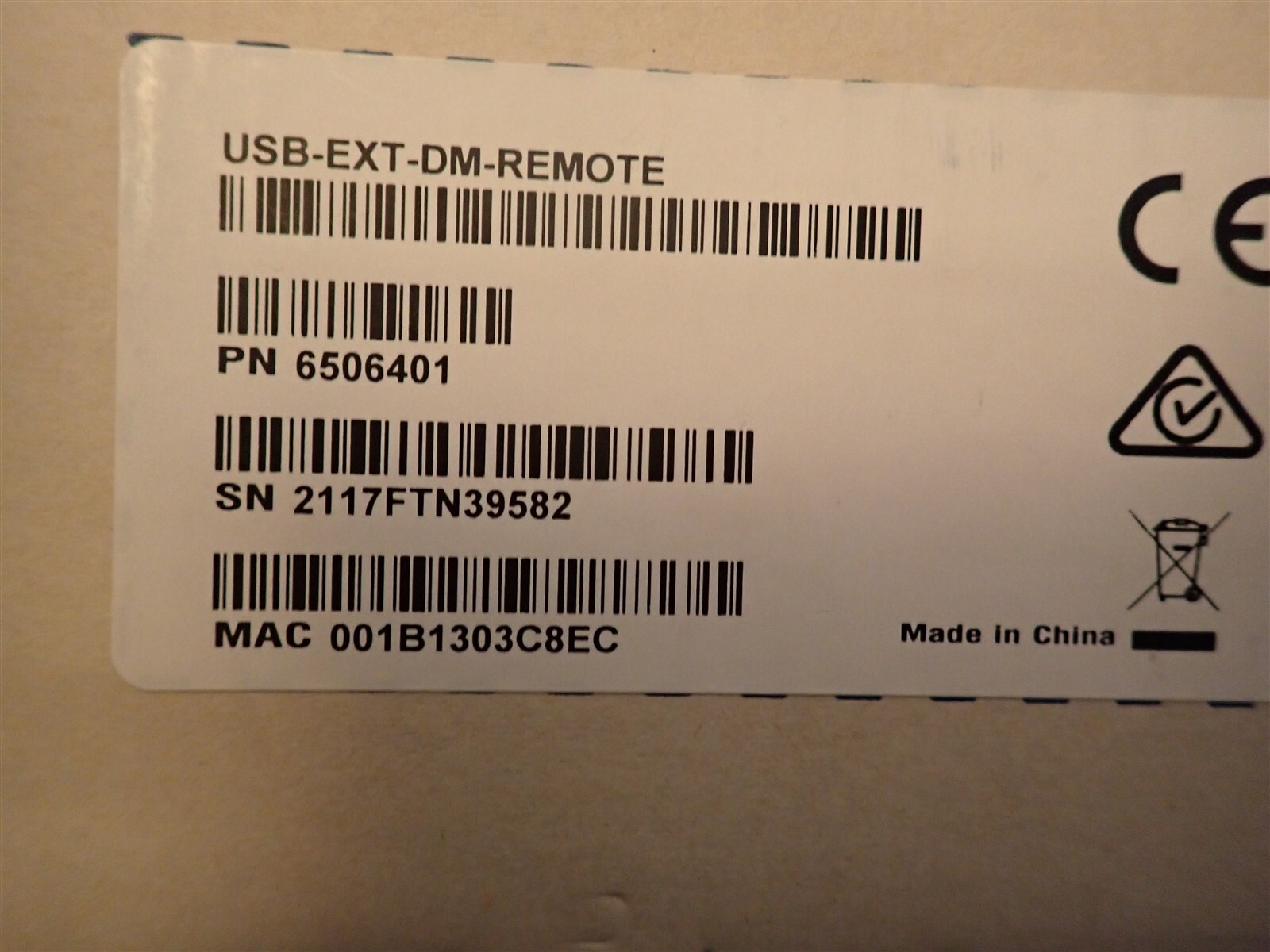 Crestron USB-EXT-DM-REMOTE USB over Ethernet Extender Host Module (G94)