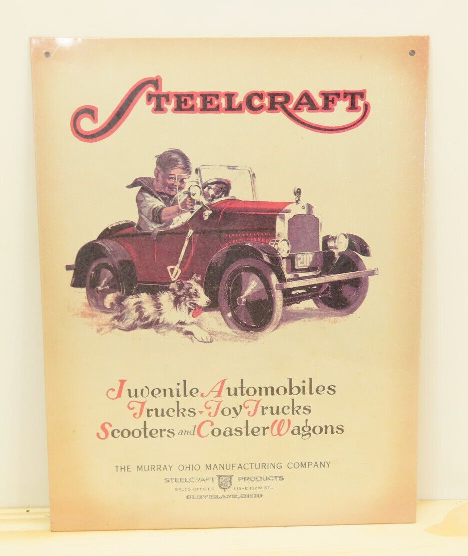 Steelcraft Products - 1926 Steelcraft Catalog Cover Metal Sign