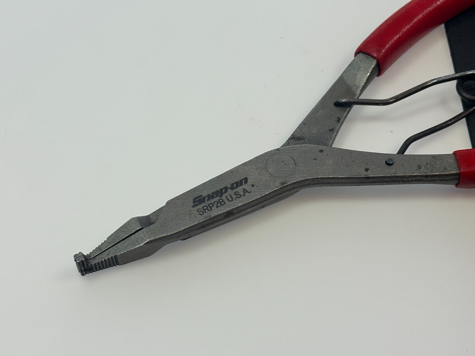 🇺🇸Snap-on Tools USA SRP2B RED 90° Tip Snap Ring Retaining Pliers Spring Loaded