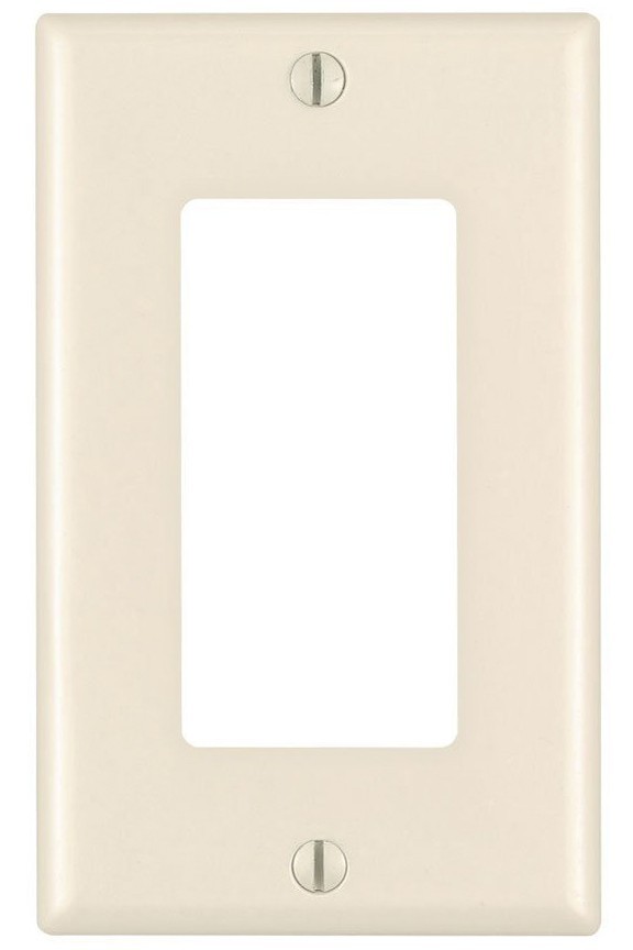 (10 pc) *NEW* Decorator 1-Gang Wall Plate Cover Almond Decora Lexan Lot GFCI