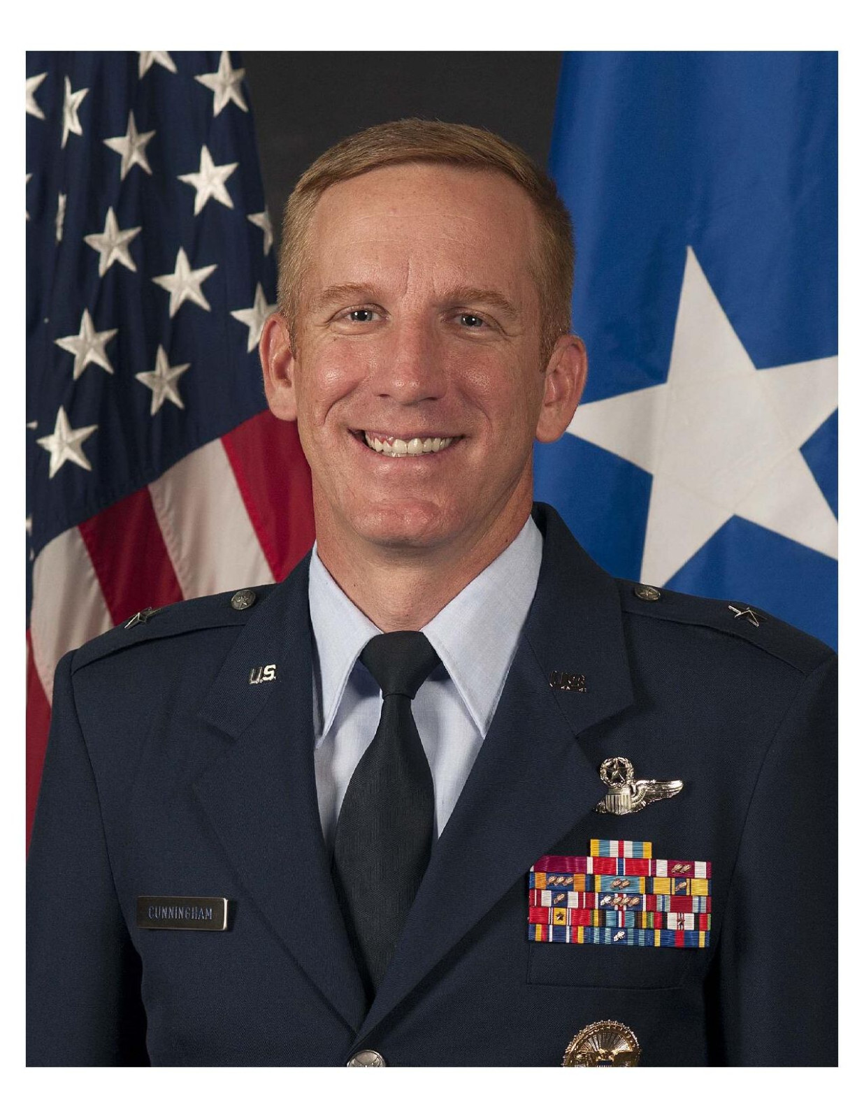 United States Air Force General Case A. Cunningham 8x10 Photo #2 On 8.5" x 11"