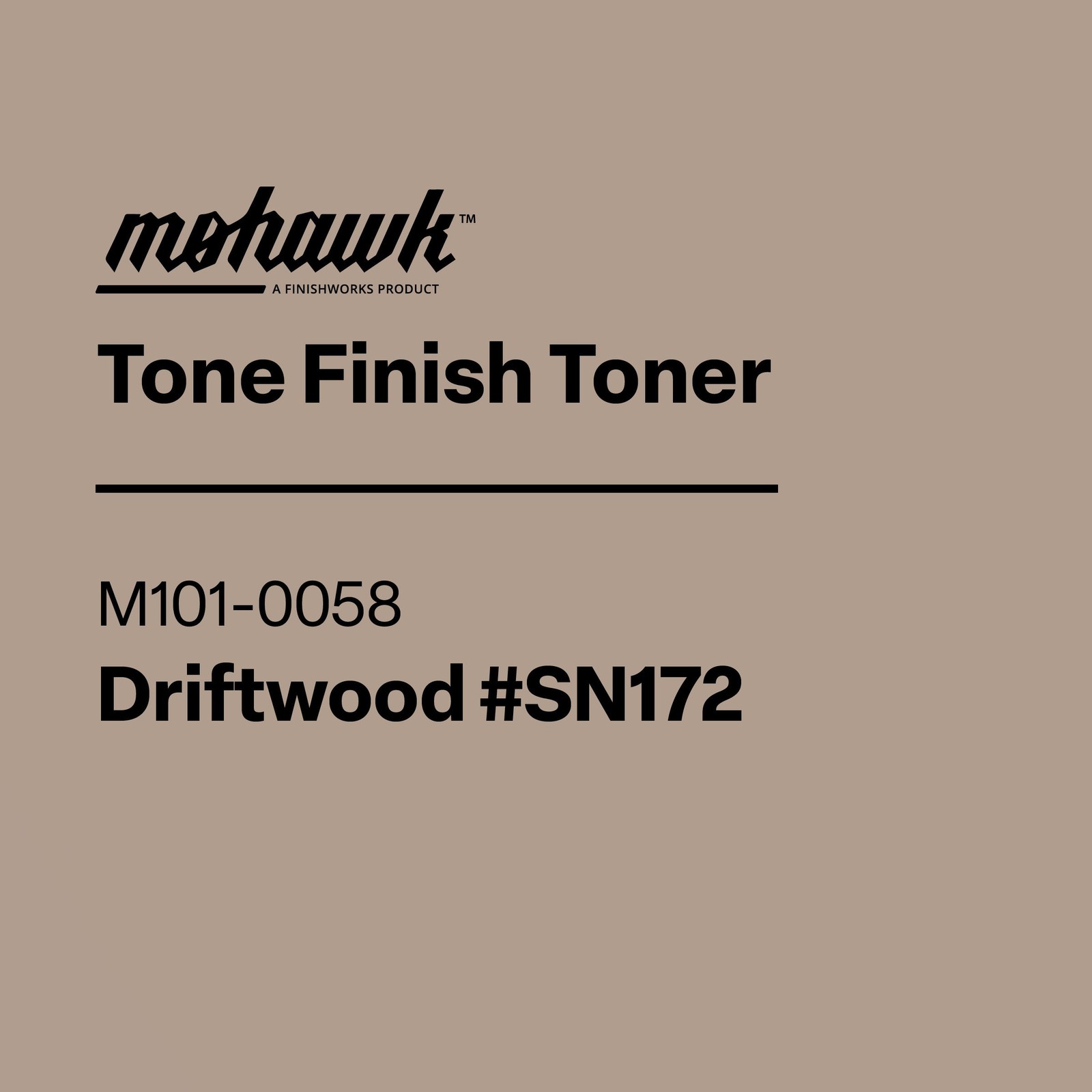 Mohawk Tone Finish Toner Driftwood #Sn172
