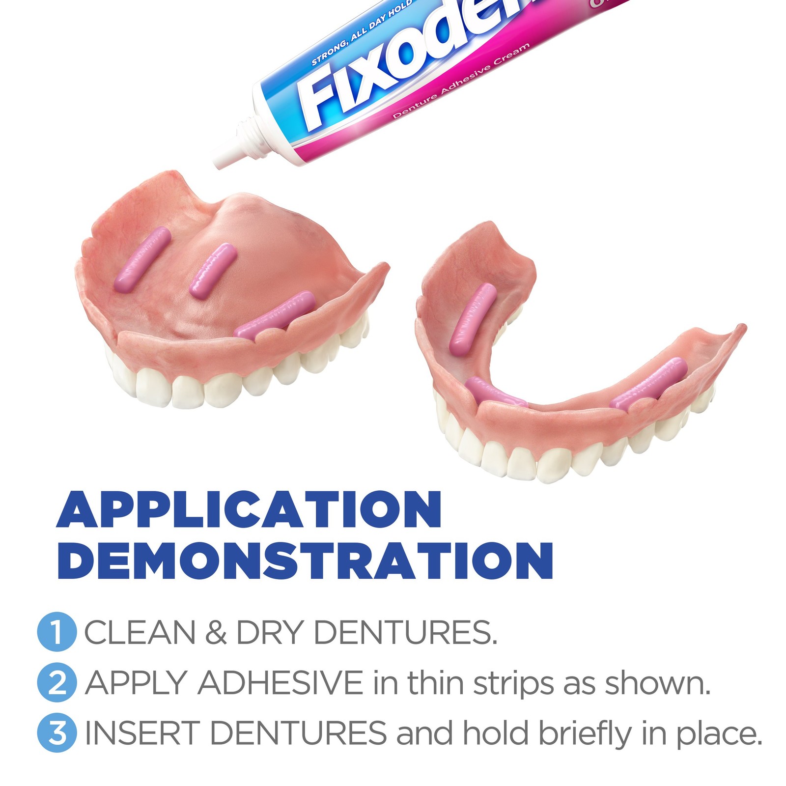 Fixodent Complete Original Denture Adhesive Cream 2.4 oz 2-Pack