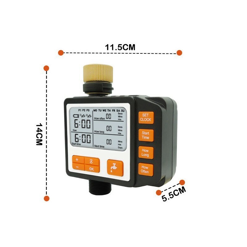 Garden Hose Timer Automatic Water Hose Timer LED SET CLOCK With Copper Connector