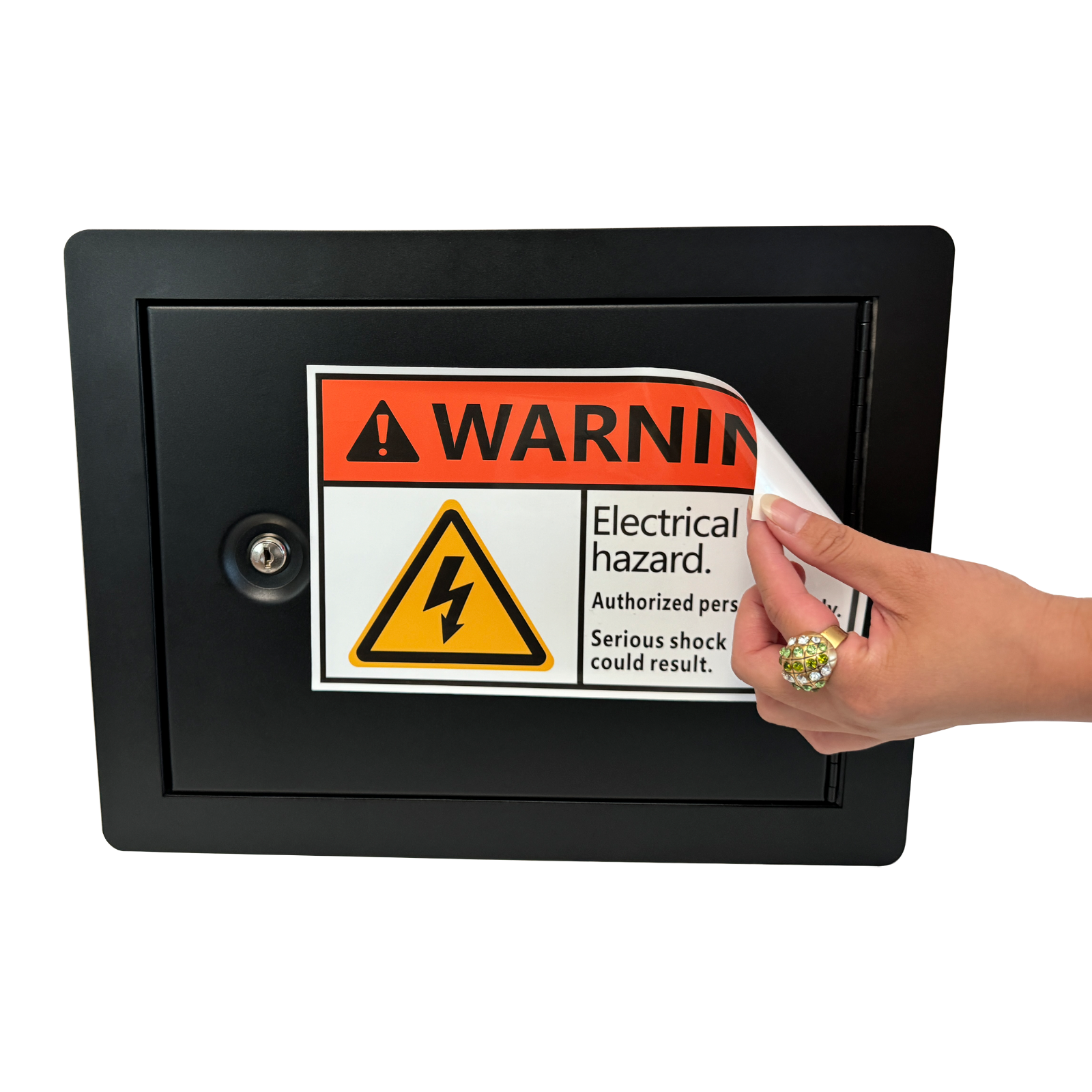 Heavy-Duty In-Wall Safe with Key Lock for Secure Storage, Wall Safe Box