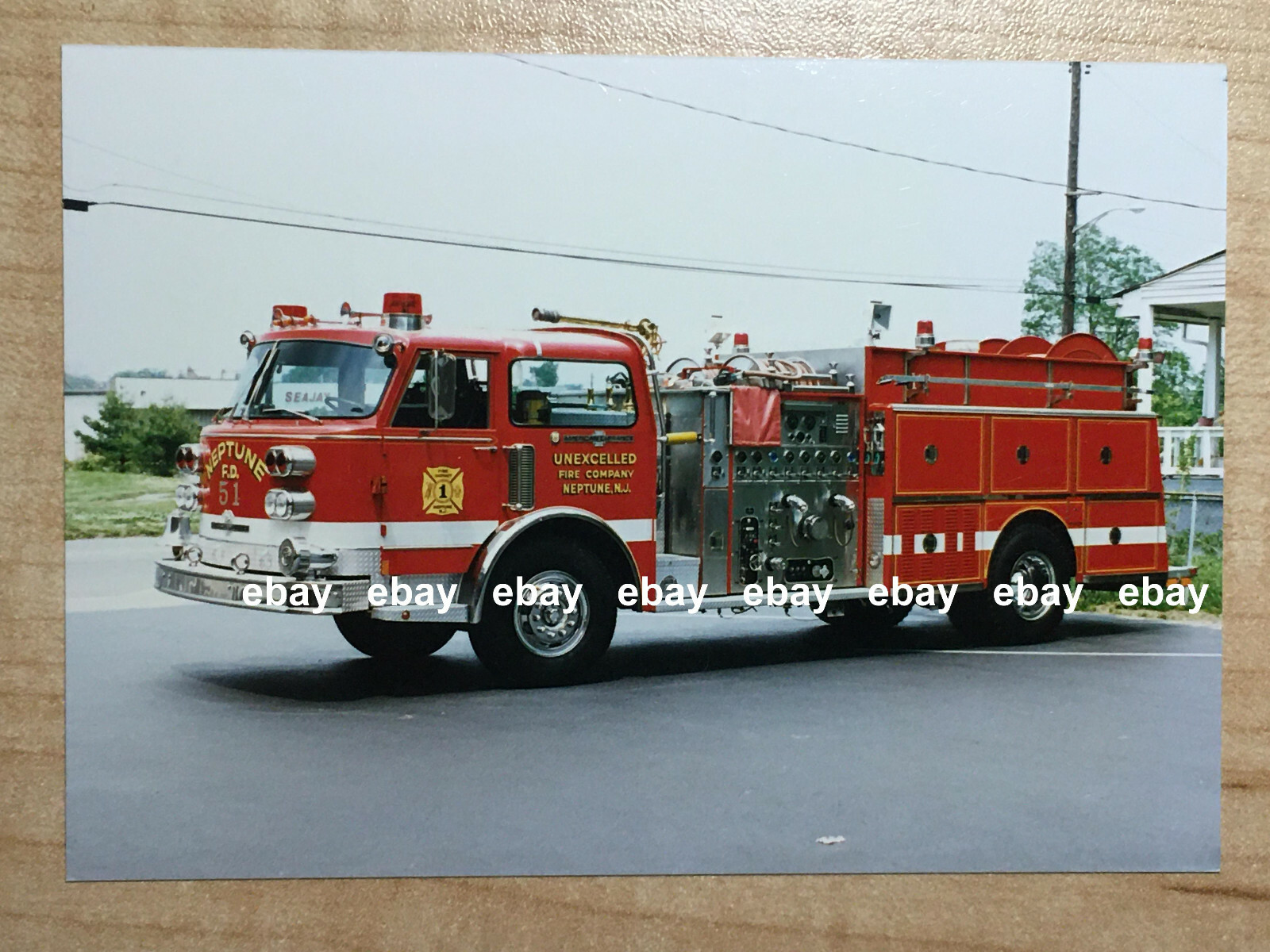 Neptune NJ 1984 American La France pumper Fire Apparatus Photo A20