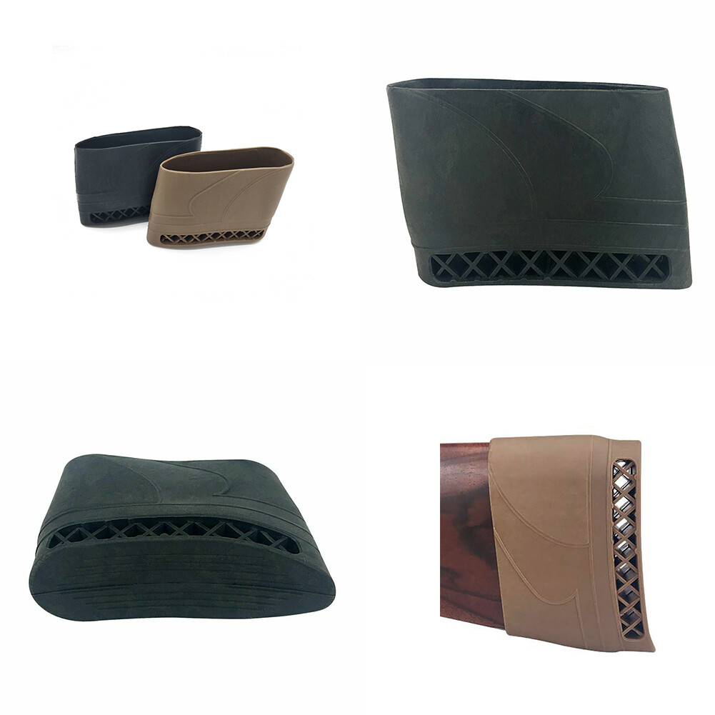 US 1Pcs Black Gun Recoil Pad Slip on Rifle Shotgun Buttstock Protector Rubber