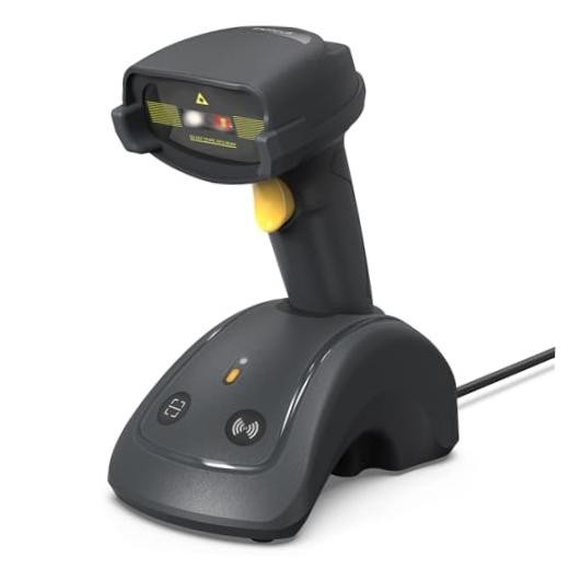 Wireless Barcode Scanner, 1D/2D QR Code Scanner with Smart Base,