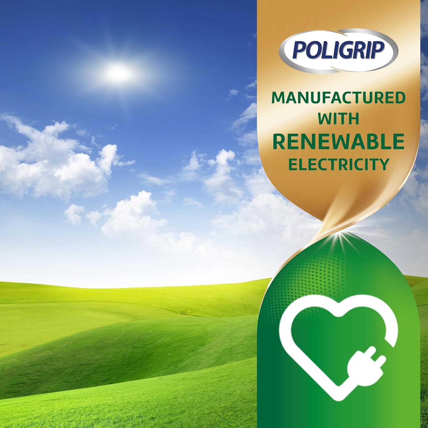 Super Poligrip Zinc Free Denture & Partials Adhesive Cream, 2.4 ounce Pack of 4