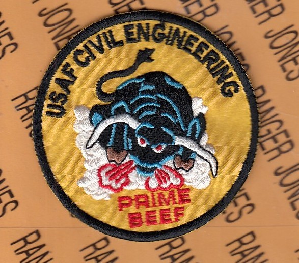 USAF Air Force Civil Engineering CES PRIME BEEF ~3" patch c/e