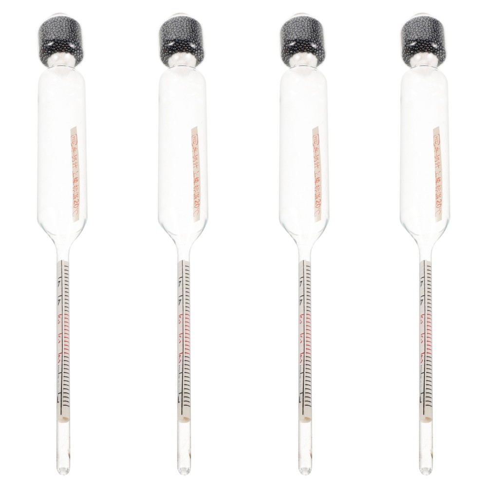 4 Pcs Dairy Density Meter Kitchen Supply Laboratory Testing Hydrometer