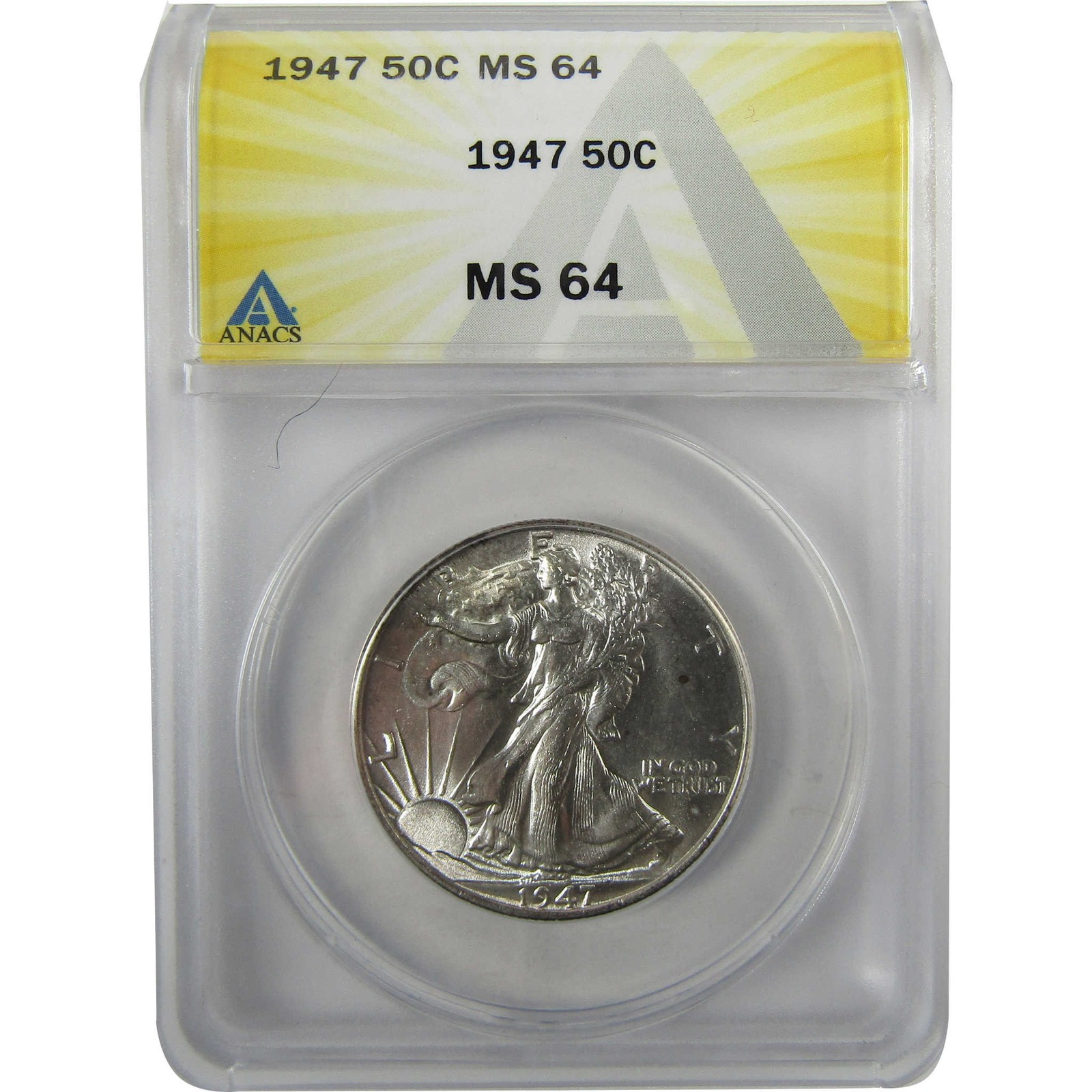 1947 Liberty Walking Silver Half Dollar MS 64 ANACS SKU:I28038
