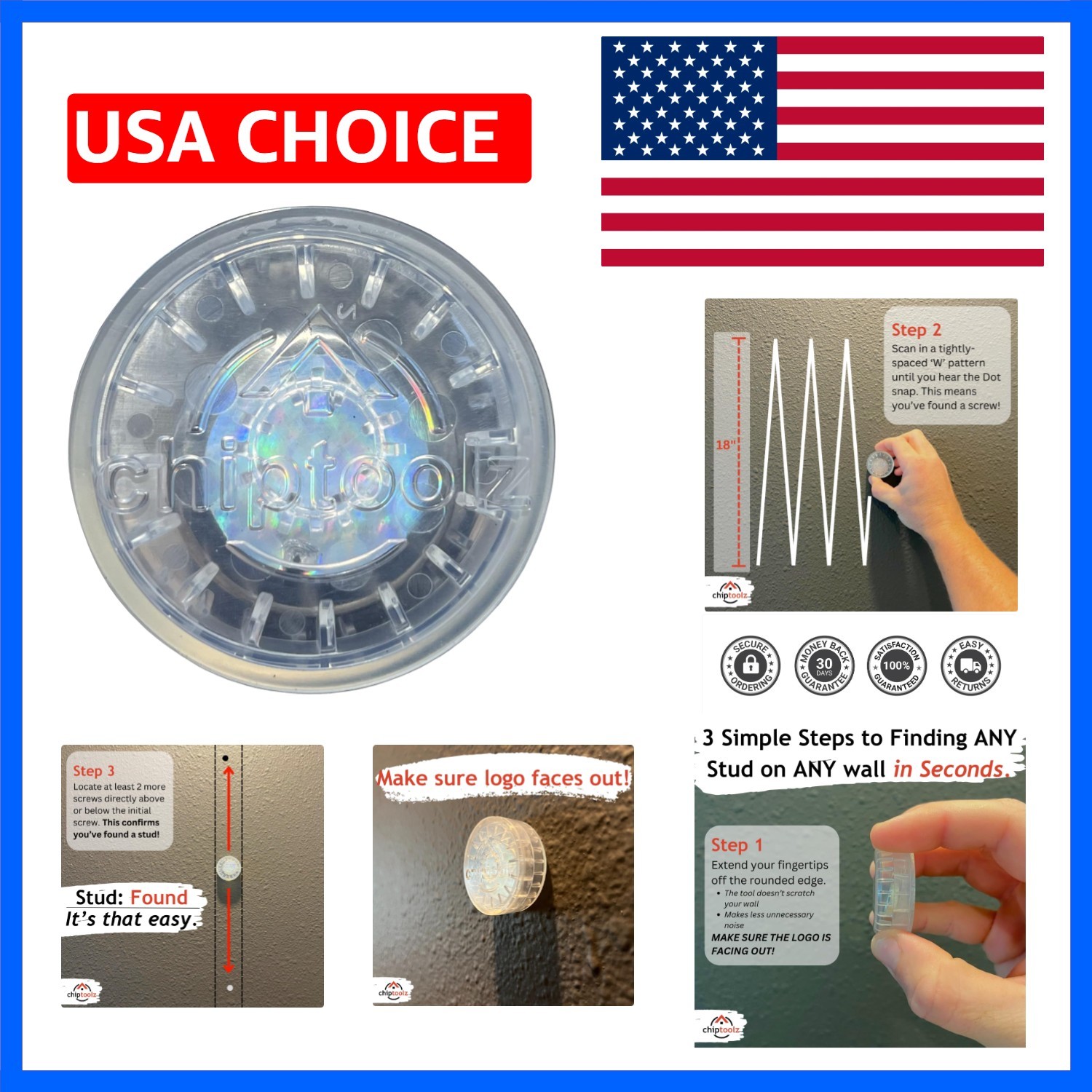 DOT Plus Loose Magnet Stud Finder