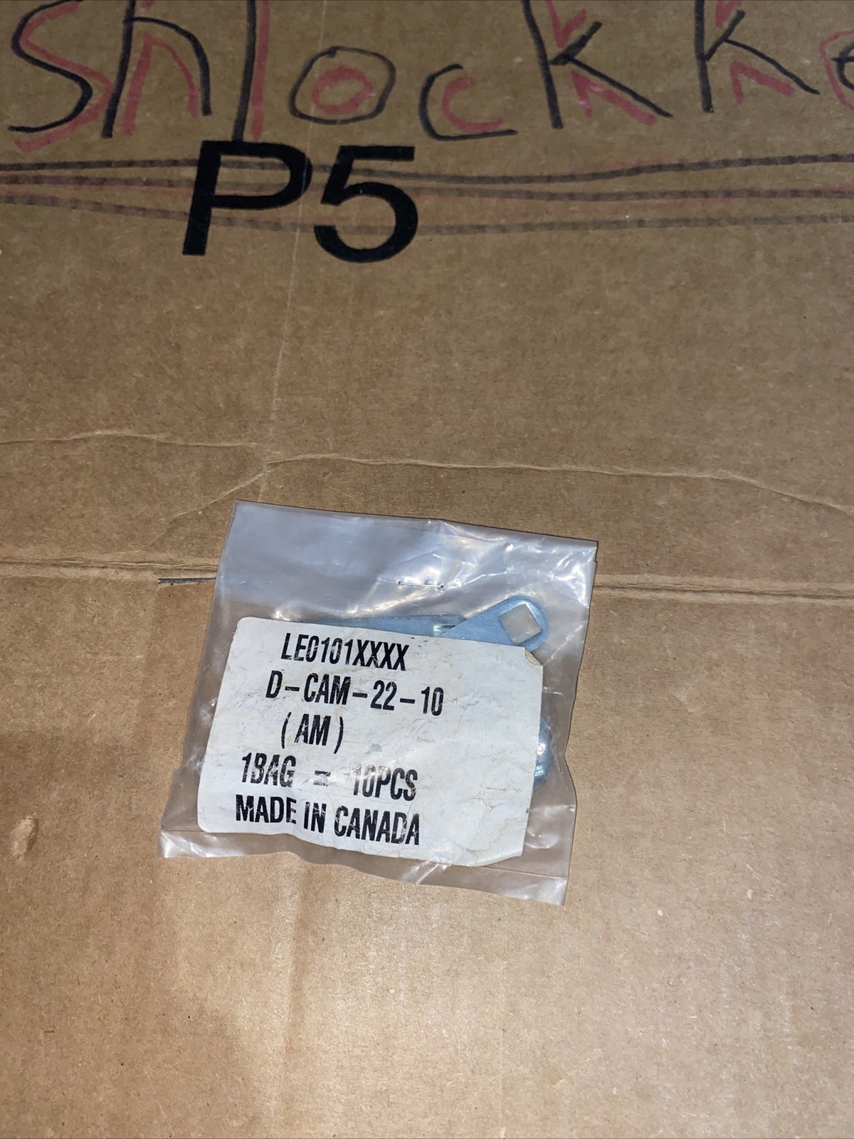 Brand New-Pack Of 10-ILCO LE0101XXXX D-Cam-22-10(Am) Cam lock Tailpiece