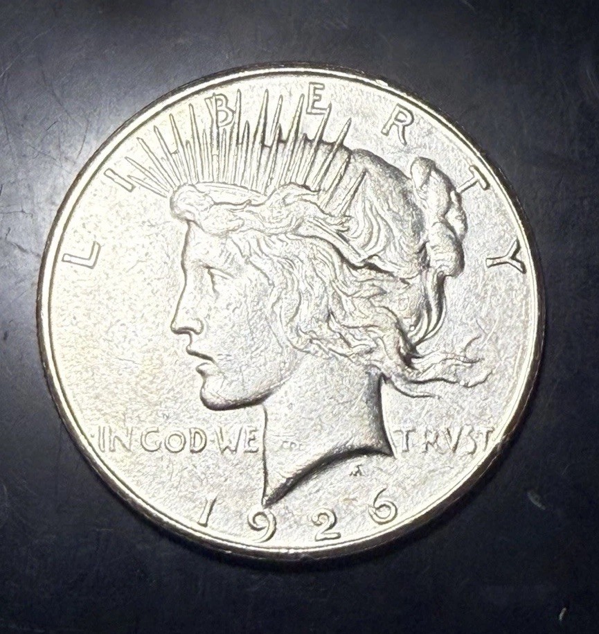 1926-S PEACE 🗽 DOLLAR $1 AU/BU 90% SILVER San Francisco Mint