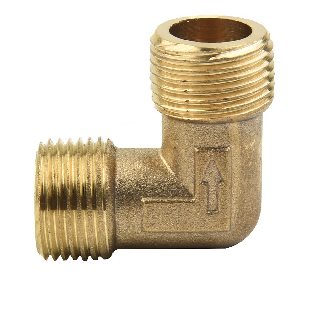 Air Compressor Fittings Brass 16.5mm Male Thread Check Valve Elbow Coupler
