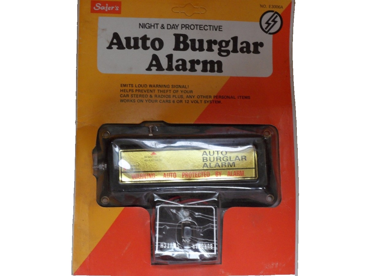Vintage Safer’s Auto Burglar Alarm NOS Car Security System 6/12V Retro 70s/80s