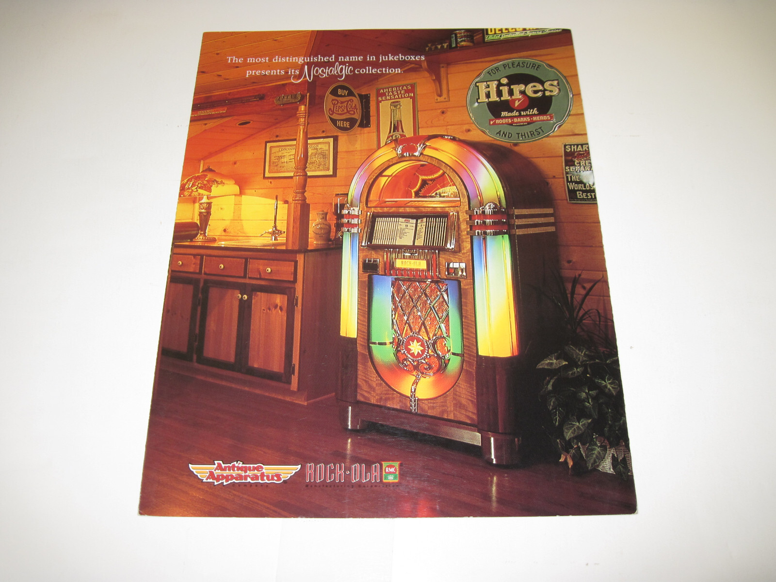 Nostalgic Collection Gazelle Bubbler Rock-Ola Jukebox Arcade Flyer / Brochure AD