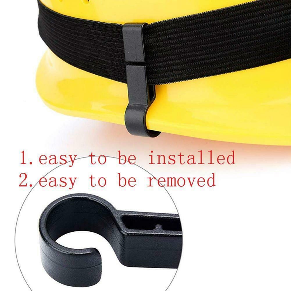 20Pcs Headlamp Clips Attachment Head Light Clamps Hard hat Safety Cap Hook g