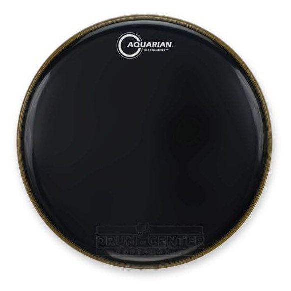 Aquarian Hi-Frequency Black Drumhead 16"